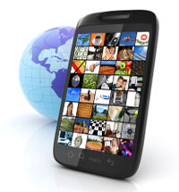 teléfono móvil con internet